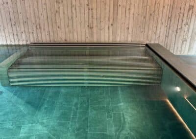 Panca Massaggio Blower per Piscina Pubblica in Acciaio Inox